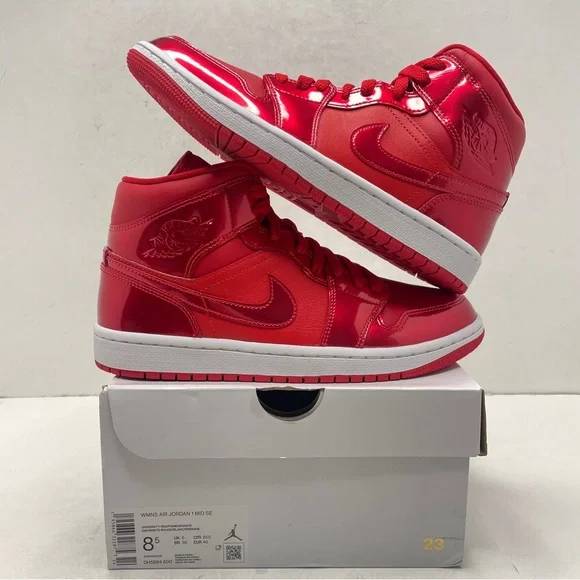 Nike Air Jordan 1 Retro Mid SE WMNS “Pomegranate” 2022 - Picture 1 of 4